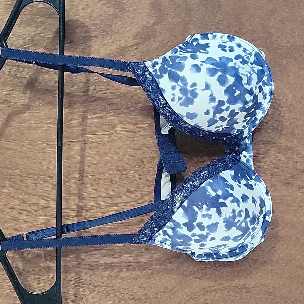 Navy tie dye aerie bra